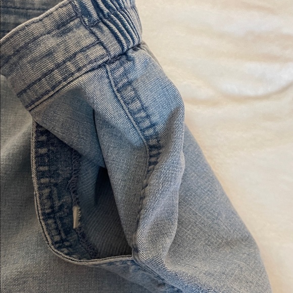 Vintage 90s Y2K Lightweight Denim Shorts – Alia – Size 10 - Picture 6 of 12